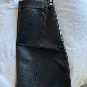 Zara Faux Leather Skirt
